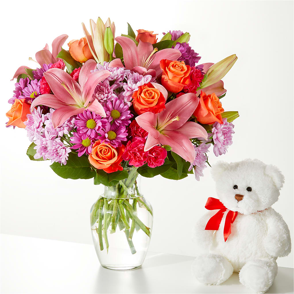 One and Only Bouquet and Bear Bundle – City Florist, Prestonsburg KY