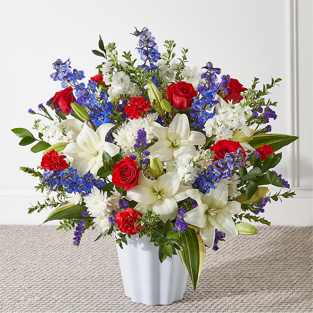 Consoled Floor Basket – City Florist, Prestonsburg KY