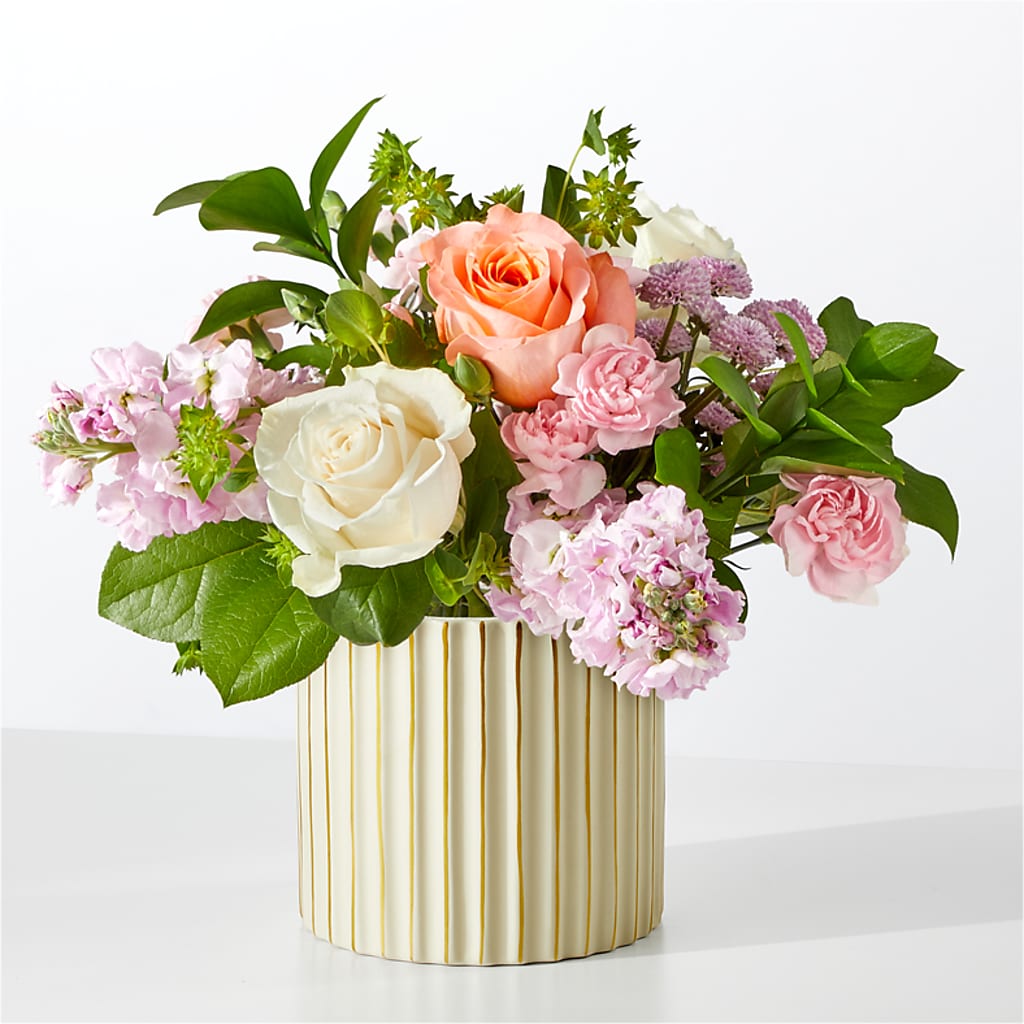 French Market Bouquet with Ivory Vase – City Florist, Prestonsburg KY