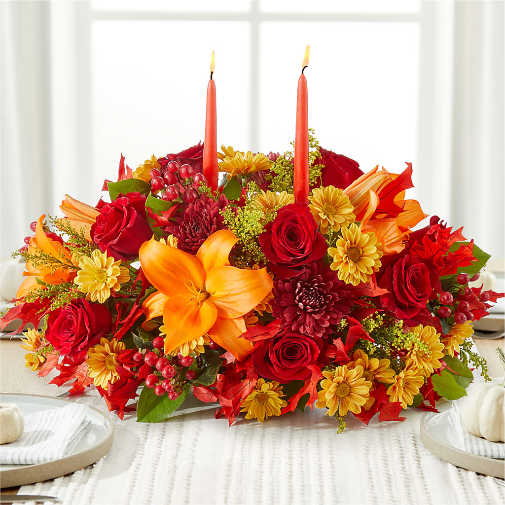 Autumn's Embrace Centerpiece – City Florist, Prestonsburg KY