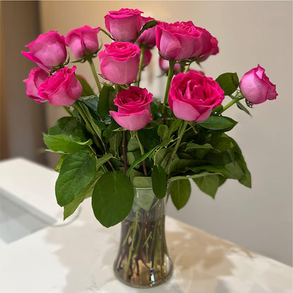Long Stem Pink Rose Bouquet –  City Florist, Prestonsburg KY